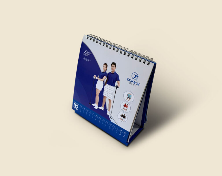 Lịch để bàn A công ty Donex Sport Hà Nội in độc quyền