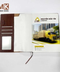 Mẫu sổ da A5 công ty Nguyên Bảo Tín Logistics