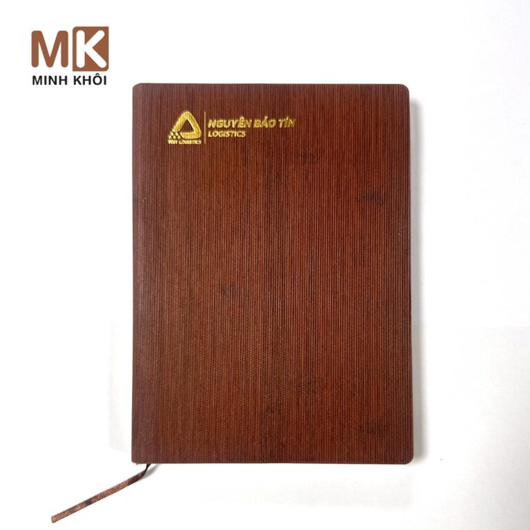 Mẫu sổ da A5 công ty Nguyên Bảo Tín Logistics