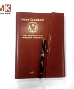 In sổ da Ba cơ yếu chính phủ