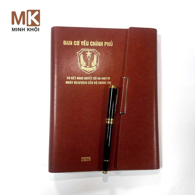 In sổ da Ba cơ yếu chính phủ