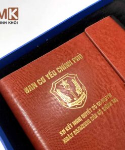 In sổ da Ba cơ yếu chính phủ