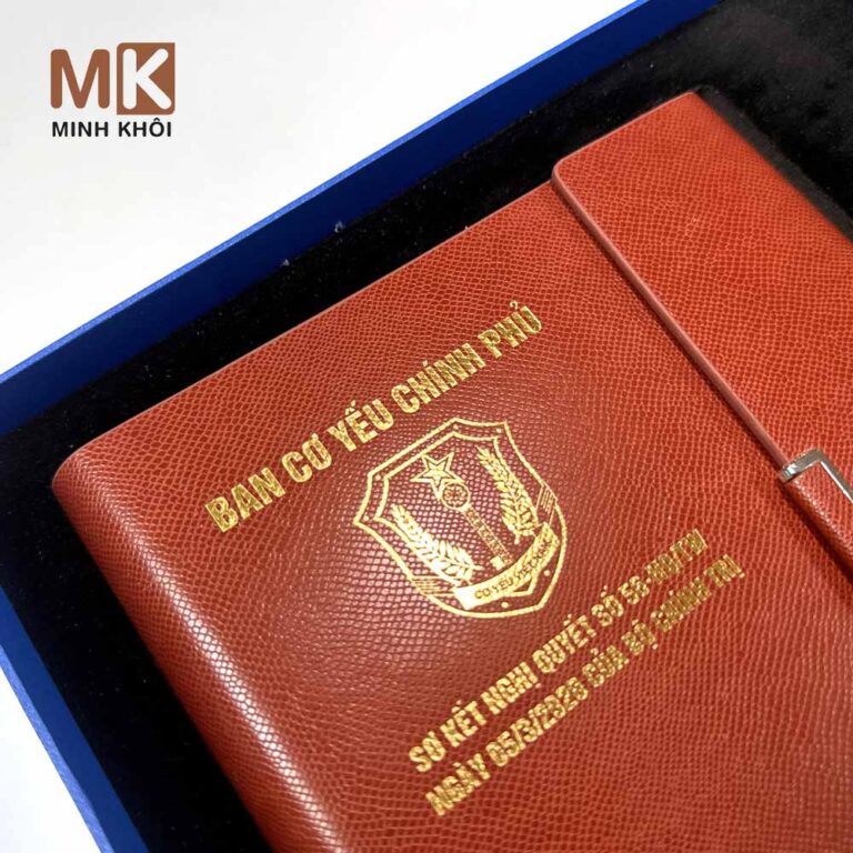 In sổ da Ba cơ yếu chính phủ