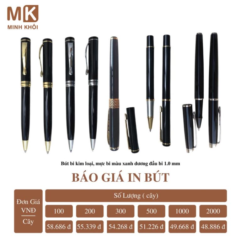 In Bút Bi, Bút Chì, Bút Ký Giá Rẻ