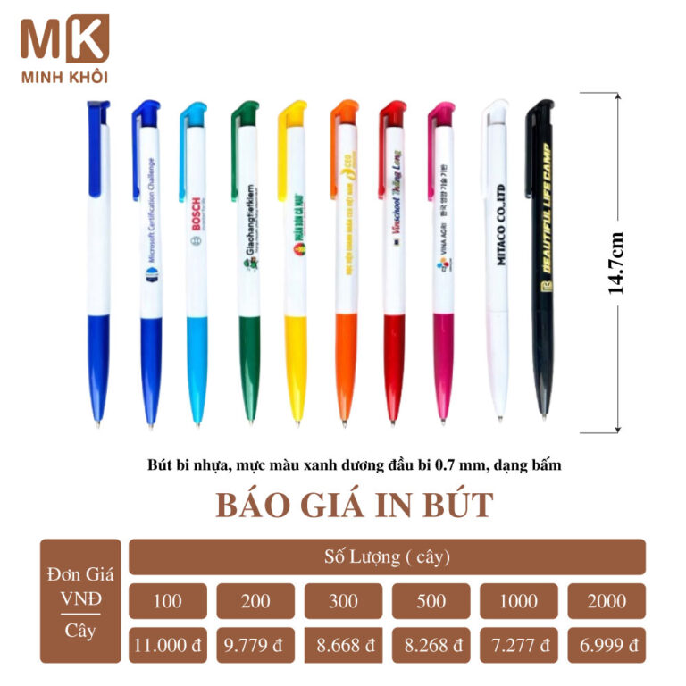 In Bút Bi, Bút Chì, Bút Ký Giá Rẻ