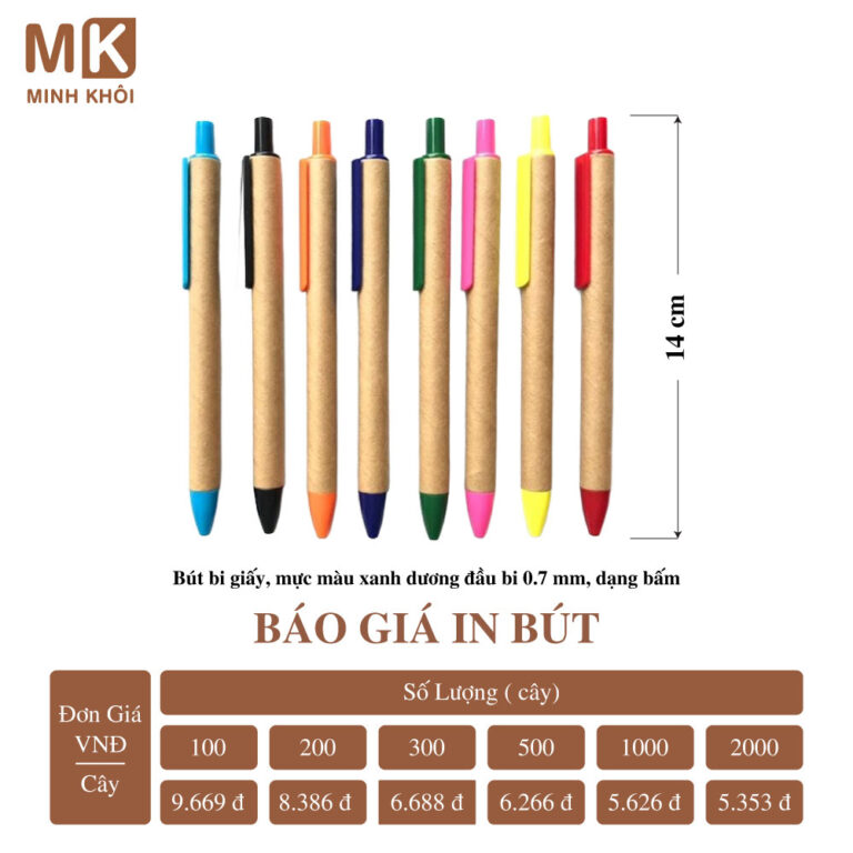 In Bút Bi, Bút Chì, Bút Ký Giá Rẻ