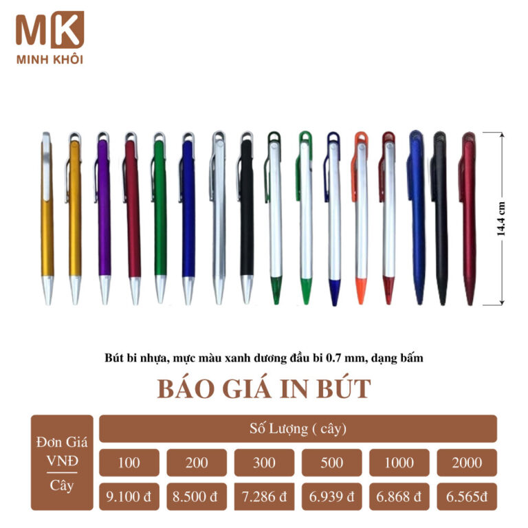 In Bút Bi, Bút Chì, Bút Ký Giá Rẻ