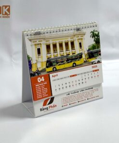 Mẫu lịch tết để bàn nhà xe Bằng Phấn