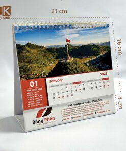 Mẫu lịch tết để bàn nhà xe Bằng Phấn