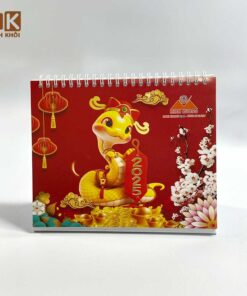 Mẫu lịch để bàn chữ A công ty thép Minh Cường