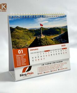 Mẫu lịch tết để bàn nhà xe Bằng Phấn