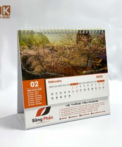 Mẫu lịch tết để bàn nhà xe Bằng Phấn