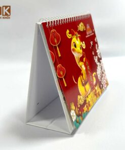 Mẫu lịch để bàn chữ A công ty thép Minh Cường