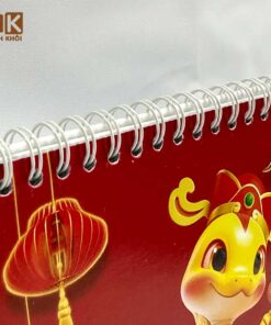 Mẫu lịch để bàn chữ A công ty thép Minh Cường