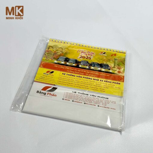 Mẫu lịch tết để bàn nhà xe Bằng Phấn