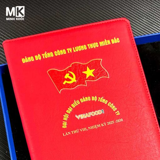 sổ tay đảng viên bìa da