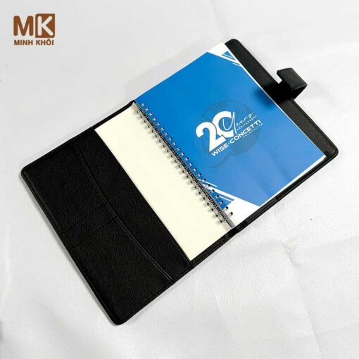 Sổ bìa da A4 cao cấp cho công ty công nghệ