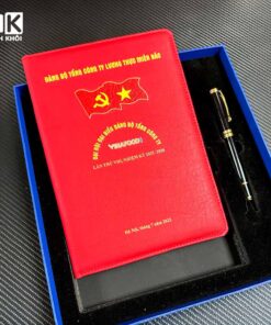 sổ tay đảng viên bìa da