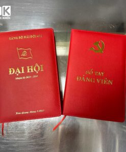 sổ tay đảng viên bìa da