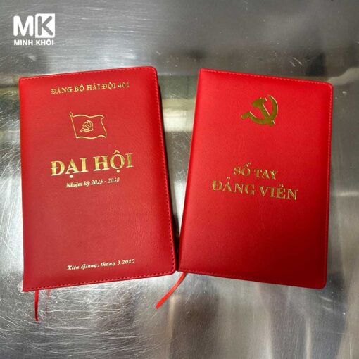 sổ tay đảng viên bìa da