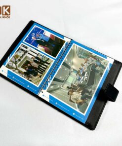 Sổ bìa da A4 cao cấp cho công ty công nghệ