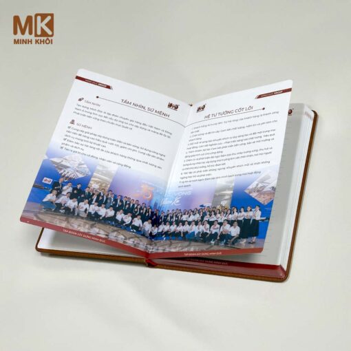 Sổ da quà tặng Tập đoàn xây dựng Minh Đức