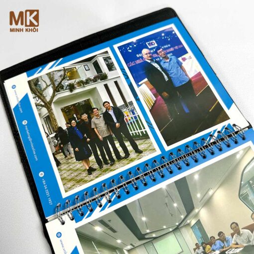 Sổ bìa da A4 cao cấp cho công ty công nghệ