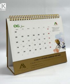 Mẫu lịch tết để bàn chữ A công ty Ameriver