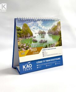 Mẫu lịch để bàn chữ A công ty KAOtours