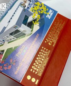 Mẫu lịch để bàn chữ A công ty Packco