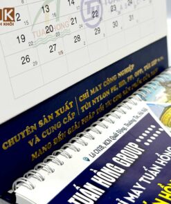 mẫu lịch tết để bàn công ty tuấn hồng group