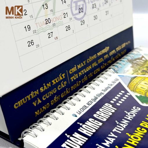 mẫu lịch tết để bàn công ty tuấn hồng group