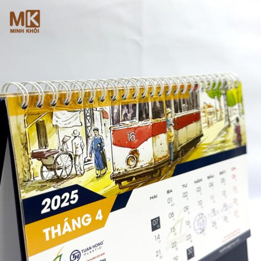 mẫu lịch tết để bàn công ty tuấn hồng group