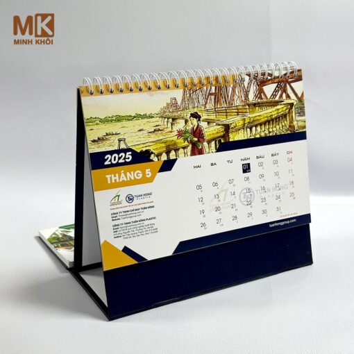 mẫu lịch tết để bàn công ty tuấn hồng group
