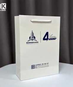 Mẫu túi giấy in logo công ty xây dựng Songhan
